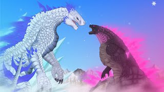 Evolved Godzilla vs Shimo  ANIMATION [upl. by Biddle]