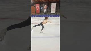 Buz Pateni  Salchow Jump single practice Slow motion iceskating figureskating iceskater [upl. by Amorete]