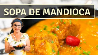 A FAMOSA SOPA DE MANDIOCA E COSTELA Descubra como fazer a melhor do mundo [upl. by Phyl]