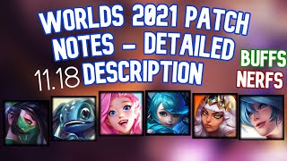 WORLDS 2021 Patch Notes 1119 Akali Soraka Fizz Gwen Seraphine And More  League of Legends [upl. by Dumond911]