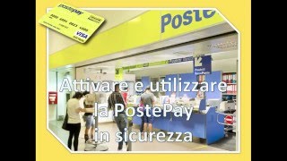 Attivazione carta POSTEPAY e utilizzo in sicurezza col conto Paypal [upl. by Nagar]