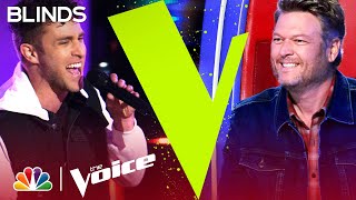 Benny Weag Impresses Blake with Ed Sheerans quotShiversquot  The Voice Blind Auditions 2022 [upl. by Eilahs]