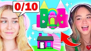 Rating IBellas SECRET Adopt Me BUILDS Roblox [upl. by Garbers348]