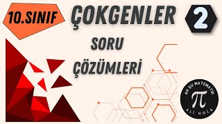 10Sınıf Matematik I Çokgenler I Soru Çözümleri [upl. by Lehteb782]