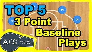 Top 5 Baseline Basketball Inbounds Plays For A 3 Point Shot [upl. by Nnalorac583]