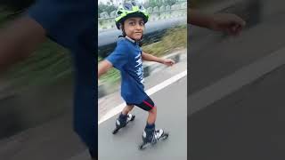 inline skating practice my son [upl. by Ateerys97]