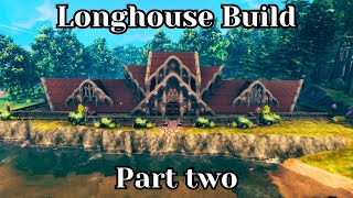 Valheim How To Build A Longhouse  Tutorial Part 2 [upl. by Oloap258]