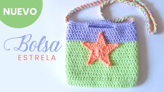 ⭐ COMO TEJER a crochet bolso para niña con estrella paso a paso  Lanitas y Colores [upl. by Eidorb]