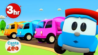 Leo the Truck Español  Los Camiones 3 Horas  Canciones Infantiles [upl. by Didier238]