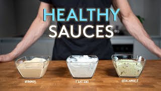 3 Types of Low Calorie Dips made with Greek Yogurt  Anabolic High Protein Dipping sauce recipes [upl. by Odnomyar]