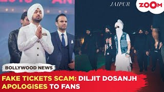 Diljit Dosanjhs BIG apology for fake tickets SCAM at Jaipur says Our tickets sold out so fast [upl. by Oiliduab]