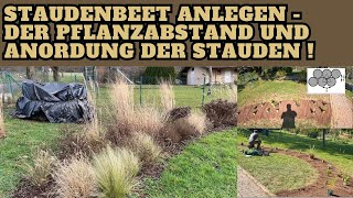 Staudenbeet anlegen  der richtige Pflanzenabstand und Anordnung der Stauden [upl. by Nohtiek]