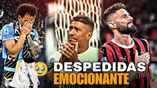 DESPEDIDAS emocionante do PAULINHO GIROUD Felipe Anderson 🥹🥹❤️‍🩹 [upl. by Nyrtak436]