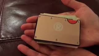 Aluminum Money Clip Wallet with RFID Blocking [upl. by Burhans814]