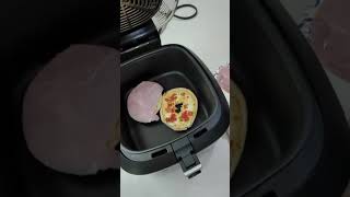 Stuffed Ham and Cheese Bagel Sandwich AIR FRYER [upl. by Hemphill]