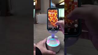 Gaodas Cell Phone Stand with Bluetooth Speaker LED AntiSlip Base HD Surround Sound speaker [upl. by Teddi]