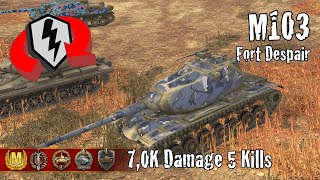 M103  70K Damage 5 Kills  WoT Blitz Replays [upl. by Nerol135]