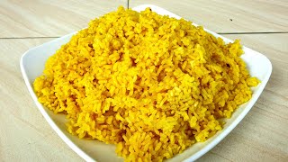 Yellow rice  Cooking yellow rice in a quick and good way [upl. by Schoenfelder]