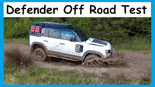 low resolution video  New Land Rover Defender Off Road Test New Wheels  Compressor [upl. by Nyllek]