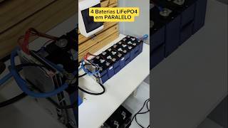 Energia solar off grid com 4 baterias LiFePO4 [upl. by Ynafetse]