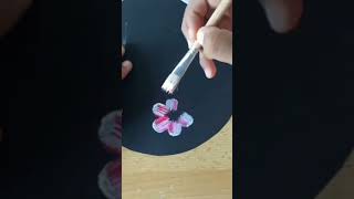 Easy Acrylic painting beginnershow to paint flowerspainting tutorials [upl. by Poland692]