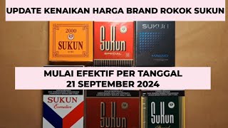 UPDATE HARGA ROKOK SUKUN PER TANGGAL 21 SEPTEMBER 2024 [upl. by Atteuqnas]