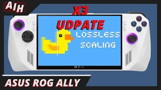 Lossless Scaling X3 Frame Generation Is Now Here For The ROG ALLY [upl. by Luthanen]