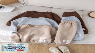 SHEIN 6pcs Set Baby Girl Casual Letter Print Solid Color Sweatshirt Review [upl. by Press]