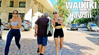 4K HAWAII TRIP  WAIKIKI BEACHWALK Tour 2023 [upl. by Gnal196]