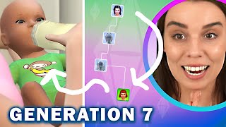 I broke genetics 😬 Speed Legacy part 7 The Sims 4 [upl. by Alaster]