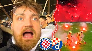 DAS KRASSESTE DERBY in Kroatien 🇭🇷😱  ESKALATION STADIONVLOG  Hajduk vs Dinamo  ViscaBarca [upl. by Yduj]