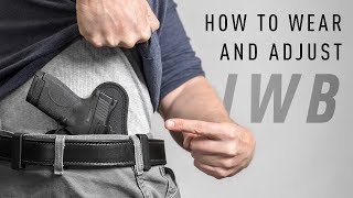 How To Wear And Conceal An IWB Holster by Alien Gear Holsters [upl. by Retseh]