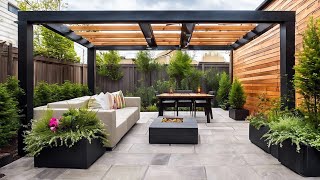 TOP 200 Modern Patio Designs 2024 Home Backyard Garden Landscaping Ideas Rooftop Pergola Design [upl. by Koval68]