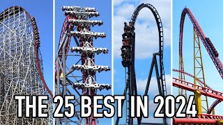 Top 25 Roller Coasters in the World 2024 [upl. by Ys]