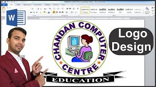 How to make a logo design in microsoft word [upl. by Doerrer551]