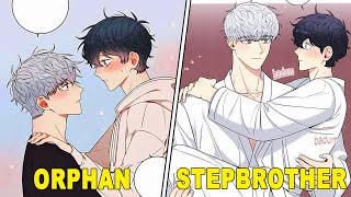 The Orphan Guy Fell In Love With His Stepbrother  BL Yaoi Manga Manhwa recap [upl. by Howlyn12]