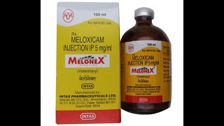 MELOXICAM INJECTION quotMELONEXquot VETERINARY USE [upl. by Nyar]