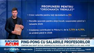 Proiect Măriri mai mici pentru salariile profesorilor în 2024 Majorările nu sunt cele promise [upl. by Gnilrac]