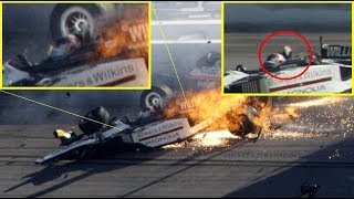 Dan Wheldon Fatal Crash Death Announcement and Salute Live [upl. by Ennairoc824]