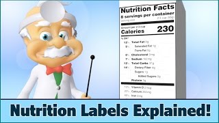 Nutrition Facts Labels  How to Read  For Kids  Dr Smarty [upl. by Jemmy]