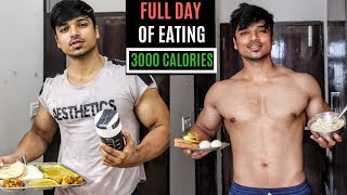 Full day of EATING🇮🇳 3000 calories INDIAN Bodybuilding Diet Plan [upl. by Ennaus]