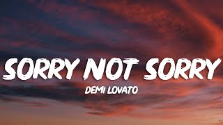 Demi Lovato  Sorry Not Sorry Lyrics [upl. by Asert]