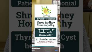 HOMEOPATHIC MEDICINE vs Surgery Which Should You Choose for Thyroglossal Cyst [upl. by Nnalyrehc]