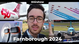 Découverte du Farnborough Airshow FIA 2024   vlog [upl. by Annoid]