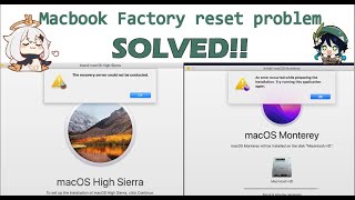 FIX The recovery server could not be contacted in Sierra  Mac Montery factory reset your Macbook [upl. by Misty]