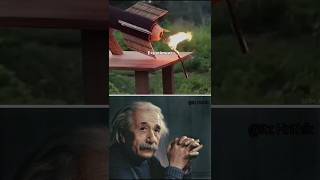 Sigma physics teacher Albert Einstein 🧪🌡️ experiment with matches stick😱experiment alberteinstine😱 [upl. by Uriiah]