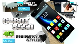 Cubot S550 Review 55quot Fingerprint ID 25D Curved Glass 73mm thin  Video by s7yler [upl. by Ennahgem]