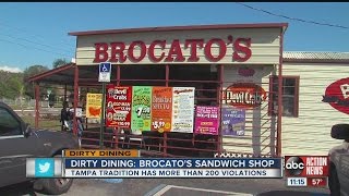 Dirty Dining Brocatos Sandwich Shop [upl. by Nedyrb]