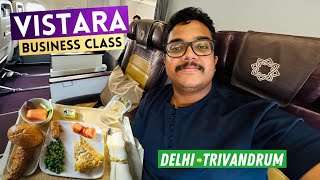 Vistara Business Class Airbus A320 Review 🇮🇳  Delhi to Trivandrum Journey [upl. by Anaeco741]