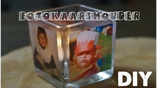 DIY Foto kaars houder maken  Leuk als cadeautje  Knutselen  CreaBella [upl. by Lancelot]